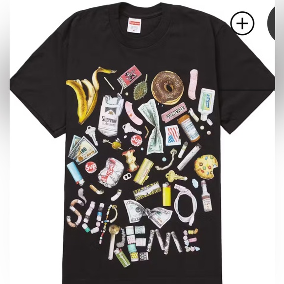Black T-Shirt with Colorful Graphic Design - Picture 1 of 2